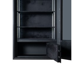 Udstillingsskab med kode ls - Grade 1 EN1143-1 - Sort